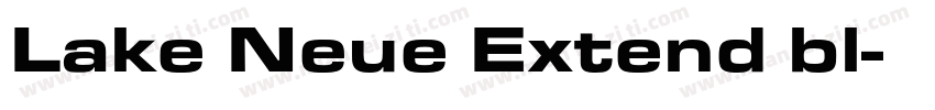 Lake Neue Extend bl字体转换
